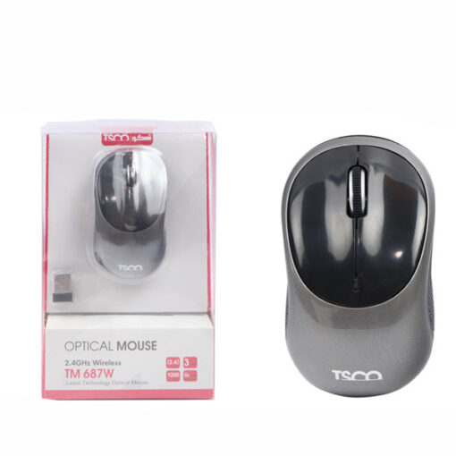 ماوس بی سیم تسکو مدل OPTICAL MOUSE TM-687W