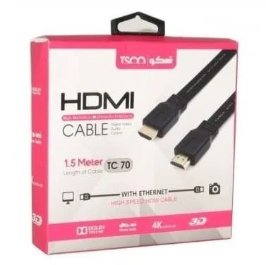کابل HDMI تسکو مدل TSCO HDMI Cable 1.5m TC-70