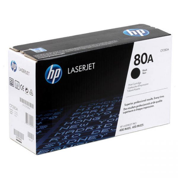 تونر کارتریج لیزری مشکی مدل Cartridge Toner 80A LaserJet