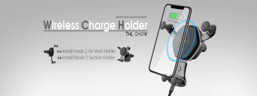 هولدر و شارژر موبایل تسکو WIRELESS CHARGER CAR & HOLDER TSCO THL-1240W