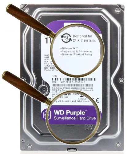 هارددیسک اینترنال وسترن دیجیتال مدل HDD 1TB Purple WD10PURZ